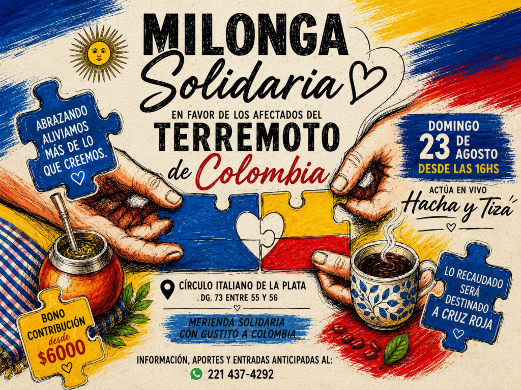 Milonga Solidaria para COLOMBIA !!! unica edicion